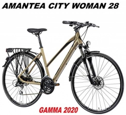 LOMBARDO BICI Biciclette da città LOMBARDO BICI AMANTEA City Woman Ruota 28 Shimano ACERA 24V Gamma 2020 (43 CM)