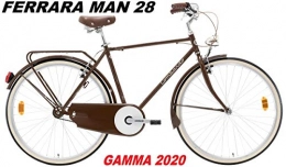 LOMBARDO BICI Biciclette da città LOMBARDO BICI Ferrara Man Ruota 28 Vintage 1V Gamma 2020 (Brown White Glossy)