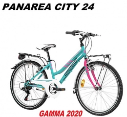 LOMBARDO BICI Biciclette da città LOMBARDO BICI PANAREA City Ruota 24 Shimano Tourney TZ 6V Gamma 2020 (Sugar Fuchsia Glossy)