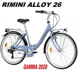 LOMBARDO BICI Biciclette da città LOMBARDO BICI Rimini Alloy Ruota 26 Shimano Tourney 6V Gamma 2020 (Black Grey Matt)