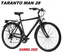 LOMBARDO BICI Biciclette da città LOMBARDO BICI TARANTO Man Ruota 28 Shimano ACERA 24V Gamma 2020 (Black Grey Matt, 48 CM)