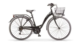 MBM Biciclette da città MBM 258 / 19, Agora' Mono 28' Acc 6V Unisex Adulto, Nero A01, UNICA