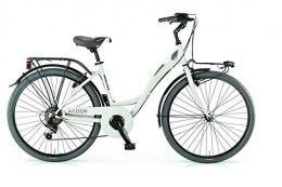 MBM Biciclette da città MBM Agora, Bicicletta da Trekking Unisex – Adulto, Bianco (Avorio A11), 26