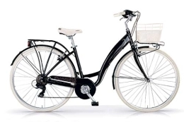 MBM Biciclette da città MBM Primavera Mono 28 all 6V, Bici Unisex Adulto, Nero Lucido A01, XX