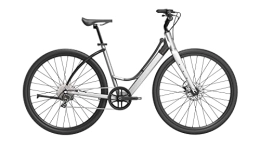 milanobike AGAPE city bike elettrica leggera e-Bike 3 velocita con FRAMEBLOCK e FRAMBLOCK Care (S/M, Grigio)