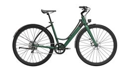 milanobike Bici milanobike SAUDADE city bike elettrica leggera e-Bike 3 velocita con FRAMEBLOCK e FRAMECARE (S / M, Verde)