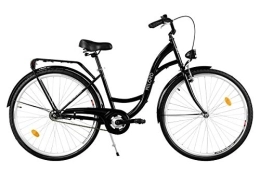 Milord Bikes Bici Milord. 2018 Comfort Bike, Bicicletta da Città Donna, 3 velocità, Nero, 28