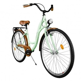 Milord Bikes Bici Milord Bikes MILORD. 2018 Comfort con supporto schiena, Holland Bicicletta, bicicletta da donna, a 1 marce, Menta Verde, 28 pollici