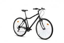 Moma Bikes 280, Bicicletta di Città 28”, Shimano 6v, Freni V-Brake Alluminio. Unisex – Adulto, Nero, Unic Size