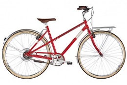 Ortler Biciclette da città Ortler Bricktown Zehus Classic - Bicicletta elettrica da città, altezza telaio 55 cm, colore: Rosso
