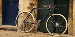 Pashley Biciclette da città Pashley Guv'Nor - Bicicletta da uomo in stile elegante con ruote gentleme, chic, con mozzo a 3 marce, telaio da 20, 5", colore nero, elegante e sportivo