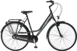 POPAL Biciclette da città POPAL CityFlex 28 Inch 50 cm Donna 3SP Freni Cerchio Grigio