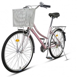 S.N Bici S.N S Bicicletta da Donna in Alluminio per pendolari con Retro Automobile da Uomo e da Donna da 26 Pollici