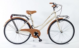 Specialbike Bicicletta Olanda 26" Panna e Marroncina con sellino Marrone