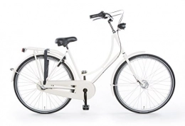 Tulipbikes Biciclette da città Tulipbikes, le vélo Hollandais original et unique "Tulip 2", blanc, 3 vitesses Shimano, hauteur de cadre 50cm