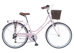 Viking Bici Viking Belgravia - Bicicletta tradizionale da donna, 66 cm, 6 velocità, 18", colore: Rosa