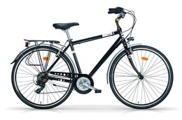 WINDORS Bici WINDORS City Bike Uomo Alluminio 28" con 21VELOCITÀ Linea Silver Colore Nero