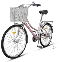 XMIMI Bici XMIMI Bicicletta da Donna in Alluminio per pendolari con Retro Automobile da Uomo e da Donna da 26 Pollici