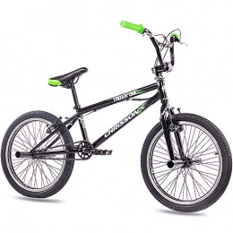 CHRISSON BMX Bicicletta BMX, 20", Chrisson Trixer One, con rotore a 360 gradi e 4 pegs, di colore nero