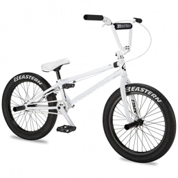 Eastern Bikes Bici Eastern Bikes Element - Bicicletta BMX da 20", colore: bianco, telaio cromato completo e forchette Chromoly