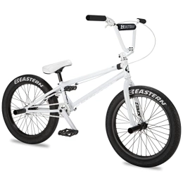 EB Eastern BIkes Bici Eastern Bikes Element, bicicletta BMX da 20 pollici, telaio leggero in cromoly completo e forcelle in cromoly (Bianco)