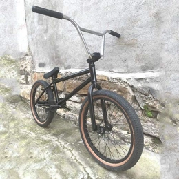 GASLIKE Bici GASLIKE BMX Bicycle Bike Freestyle - Manubrio CR-MO da 9 Pollici a 4 Pezzi - Pneumatici 20 × 2, 3 Pollici - Telaio e Forcella in Acciaio al Cromo-molibdeno per Adulti, Ragazzi, Uomini