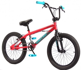 KHEbikes BMX KHE - Bicicletta BMX United ROOUSE, 20 pollici, con rotore, solo 11, 65 kg, colore: Rosso