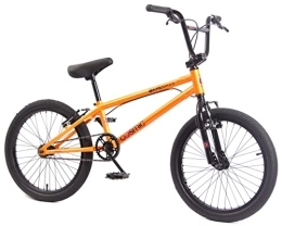 KHEbikes BMX KHE BMX Bicicletta per bambini Cosmic Arancione, rosso, 20 pollici, con rotore Affix solo 11, 1 kg!
