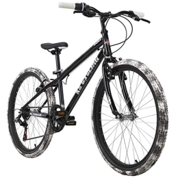 KS Cycling BMX KS Cycling Crusher, Bicicletta per Bambini, 24", Colore: Nero / Bianco Gioventù Unisex, Zoll, 31 cm