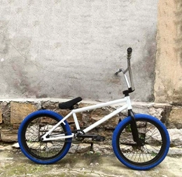 LAMTON Bici LAMTON 20-inch Adulti Stunt Azione BMX Bike, Adatta Freestyle BMX Biciclette for Principianti-Livello for i pi esperti della Pagina d'Acciaio Via Rosso / Bianco BMX (Colore : Bianca)