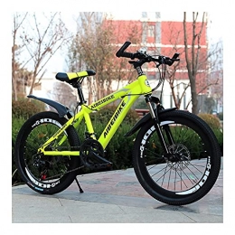 GUHUIHE Bici Pneumatico di grasso Bicicletta Mountain Bike Velocità variabile Velocità Cross Country Bicicletta Adulti Studente Bambini BMX Road 20-26 pollici Bici per uomini e donne ( Color : Green , Size : 21 )