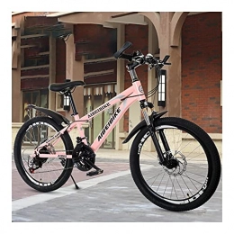 GUHUIHE Bici Pneumatico di grasso Bicicletta Mountain Bike Velocità variabile Velocità Cross Country Bicicletta Adulti Studente Bambini BMX Road 20-26 pollici Bici per uomini e donne ( Color : Pink , Size : 21 )