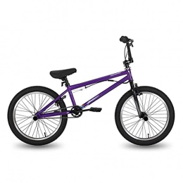 QILIYING Cruiser Bike 5 colori 20 '' BMX Bike Freestyle acciaio bicicletta doppia pinza freno Mostra bici acrobatica acrobatica bici (colore : HIFR2002pl, dimensioni: 20 ")