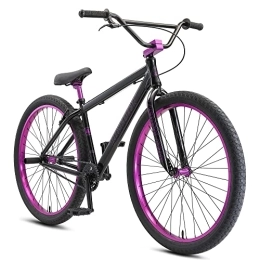 SE Bikes BMX SE Bikes Big Flyer Wheelie Bike 29 Zoll Fahrrad für Erwachsene und Jugendliche ab 165 cm BMX Rad Stuntbike (43 cm, Stealth Mode Black)