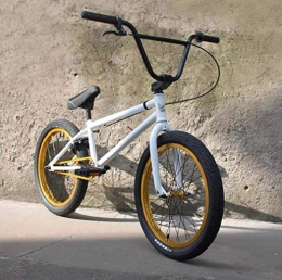 ZTBXQ Bici Sport all'aperto Bici da 20 pollici BMX Bicicletta per uomo Telaio in acciaio al carbonio ad alta resistenza Manovella a 3 sezioni a 8 sezioni con freno a U e coperchio superiore in lega di allumin