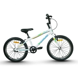 TAURU Bici TAURU Bicicletta per bambini da 20 pollici V freno bici per ragazzi e ragazze-telaio in lega di alluminio / nessun cambio di velocità (bianco)