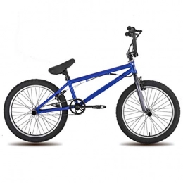 Zhangxiaowei BMX Zhangxiaowei Freestyle Acciaio Biciclette Doppio Gauge per Bambini per Adulti Bicycling Ragazzi e Ragazze Blu Bike 20 Pollici, Blu