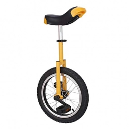 YYLL Bici 18- Pollici Monociclo Bicicletta l'anello della Lega Figli Adulti ispessite Alluminio bilanciamento della Moto, Giallo (Color : Yellow, Size : 18Inch)