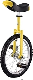 Monocicli 20 inch Competitive Wheeled Unicycle with Adjustable Seat Yellow Unicycle Self-Balancing Outdoor Sports Unicycle Best Birthday Gift