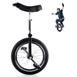 aedouqhr Bici aedouqhr Nero (Bambino di 12 Anni) Balance Monocycle (20 / 24''), Biciclette da Allenamento per Adulti, Cerchio in Lega Extra Spesso, Fitness all'aperto (Dimensioni: 16 Pollici)