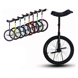 AHAI YU Monocicli AHAI YU Bicicletta di Esercizio del monococco della Ruota del Corpo, per Il Monociclo Unisex di Ricreazione con Pedali Antiscivolo, Facile da Usare, 18 Pollici (Color : Black)
