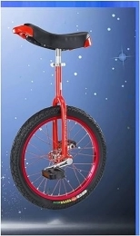 FOXZY Monocicli Allenatore for ruote con cuscinetti a monociclo, bici acrobatica professionale for adulti, bicicletta a ruota singola, bici da fitness (Color : Red, Size : 20 inch)
