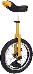 MRTYU-UY Monocicli Balance Bike, Bici Monociclo per Bambini Grandi per Adulti con Ruota da 16" / 18" / 20", Bicicletta Gialla per Principianti Unisex per Ragazzi e Ragazze per Sport all'Aria Aperta (46cm(18inch))