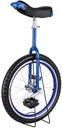 MRTYU-UY Monocicli Balance Bike, Bicicletta Monociclo da Bambina con Ruota da 16" / 18" / 20" / 24", Monociclo per Adulti Unisex Adulto per Principianti, Carico 150kg (Blue 46cm(18inch))