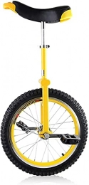 MRTYU-UY Monocicli Balance Bike, Bicicletta Monociclo per Ragazze Ragazzo con Ruota da 16" / 18" / 20" / 24", Adulti Bambini Grandi Unisex Adulto Principiante Monociclo Giallo, Carico 150kg (20"(50cm))