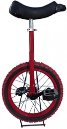 MRTYU-UY Bici Balance Bike, Monociclo, Bambini Principianti Acrobazie Bici Fitness Competizione Equilibrio Ciclismo Esercizio Altezza Regolabile Pneumatico Antiscivolo, con Supporto, Regalo (16 Pollici B)