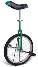 MRTYU-UY Monocicli Balance Bike, Monociclo con ruote da 20 pollici Bici per bambini Adulti Principiante, Equilibrio per mountain bike con supporto per monociclo (verde)