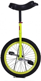 MRTYU-UY Bici Balance Bike, Monociclo, Principianti Bambini Adulti Regolabile Antiscivolo Acrobatico Ruota Bicicletta Equilibrio Esercizio con Supporto, Regalo (20 Pollici Giallo)
