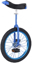 MRTYU-UY Monocicli Balance Bike, Monociclo, Sella Regolabile Professionale Antiscivolo Mountain Bike Balance Cyclette Altezza 140-165 CM, Regalo (18 Pollici Blu)