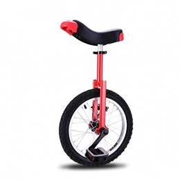 Balance Bike Per BambiniRuota Singola Per Bicicletta Per Adulti Per Bambini Da 16/20 Pollici Monociclo Per Atletica Leggera Da EsternoCamminare Al Coperto | All'aperto (Size:16; Color: Red)